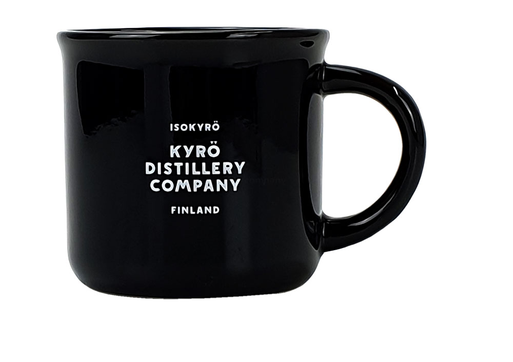 2x Kyrö Tasse / Becher in Schwarz Gin Finnish Rye Gin Oak Barrels