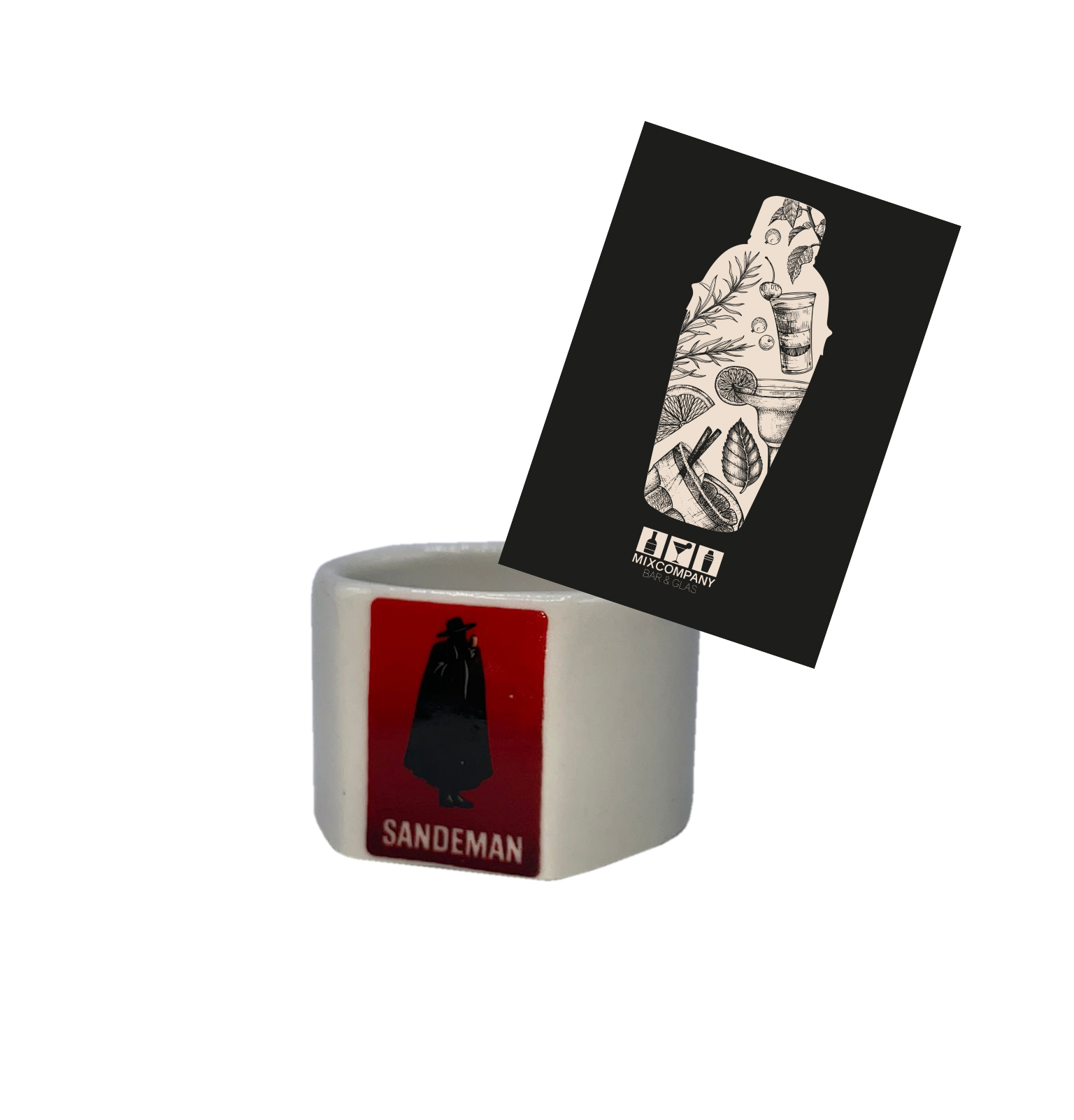  Sandeman Serviettenringe aus Porzellan Rot glas limitierte Edition 6er Bar 