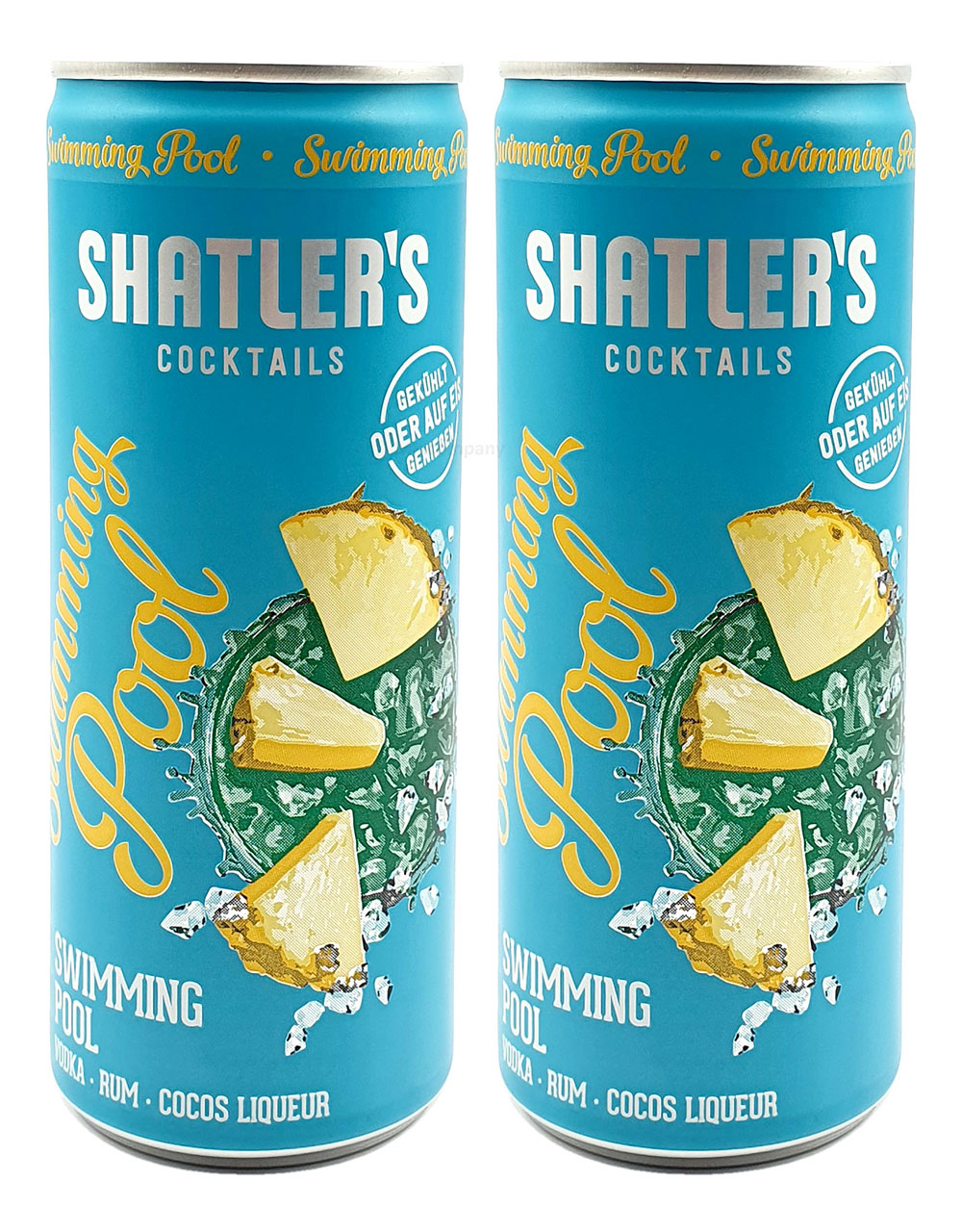 Shatlers Cocktail - 2er Set Shatlers Swimmingpool 0,25L (10,1% Vol) inklusive Pfand EINWEG - Shatlers Cocktail - Ready to Go- [Enthält Sulfite]