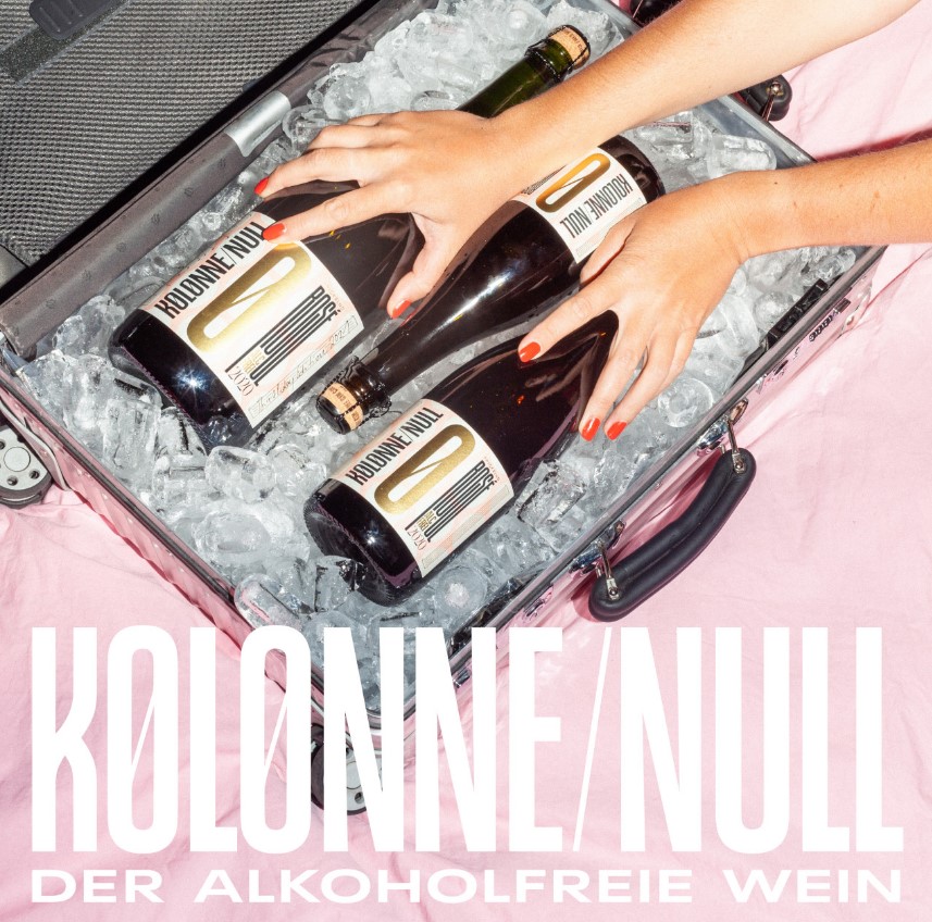 Rosé Sekt Alkoholfrei (1x0,75 L) KOLONNE NULL Rosé Prickelnd |  Schaumwein trocken & alkoholfrei | Vegan & kalorienarm