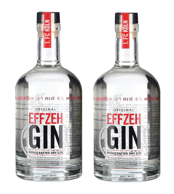 Effzeh Handcrafted Dry Gin 0,5l 500ml (42% Vol) - 2er Pack- [Enthält Sulfite]