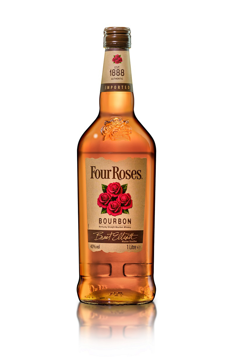 Four Roses Kentucky Straight Bourbon Whiskey 1L (40% Vol)- [Enthält Sulfite]