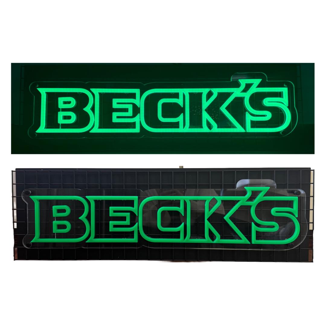 Beck’s Leuchtreklame – Kultiges LED-Barschild im ikonischen Grün