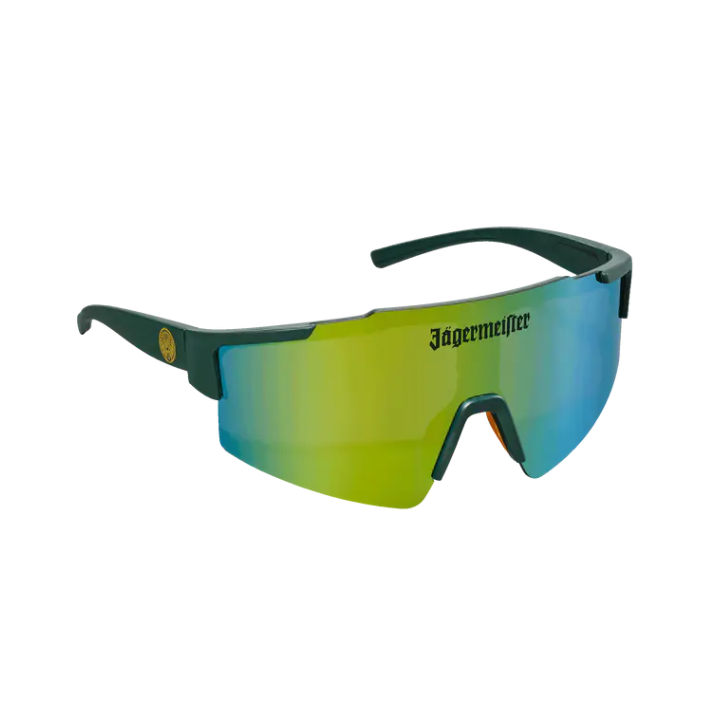 Jägermeister Sonnenbrille Spiegelglas Schnelle Brille für Festival und Party 