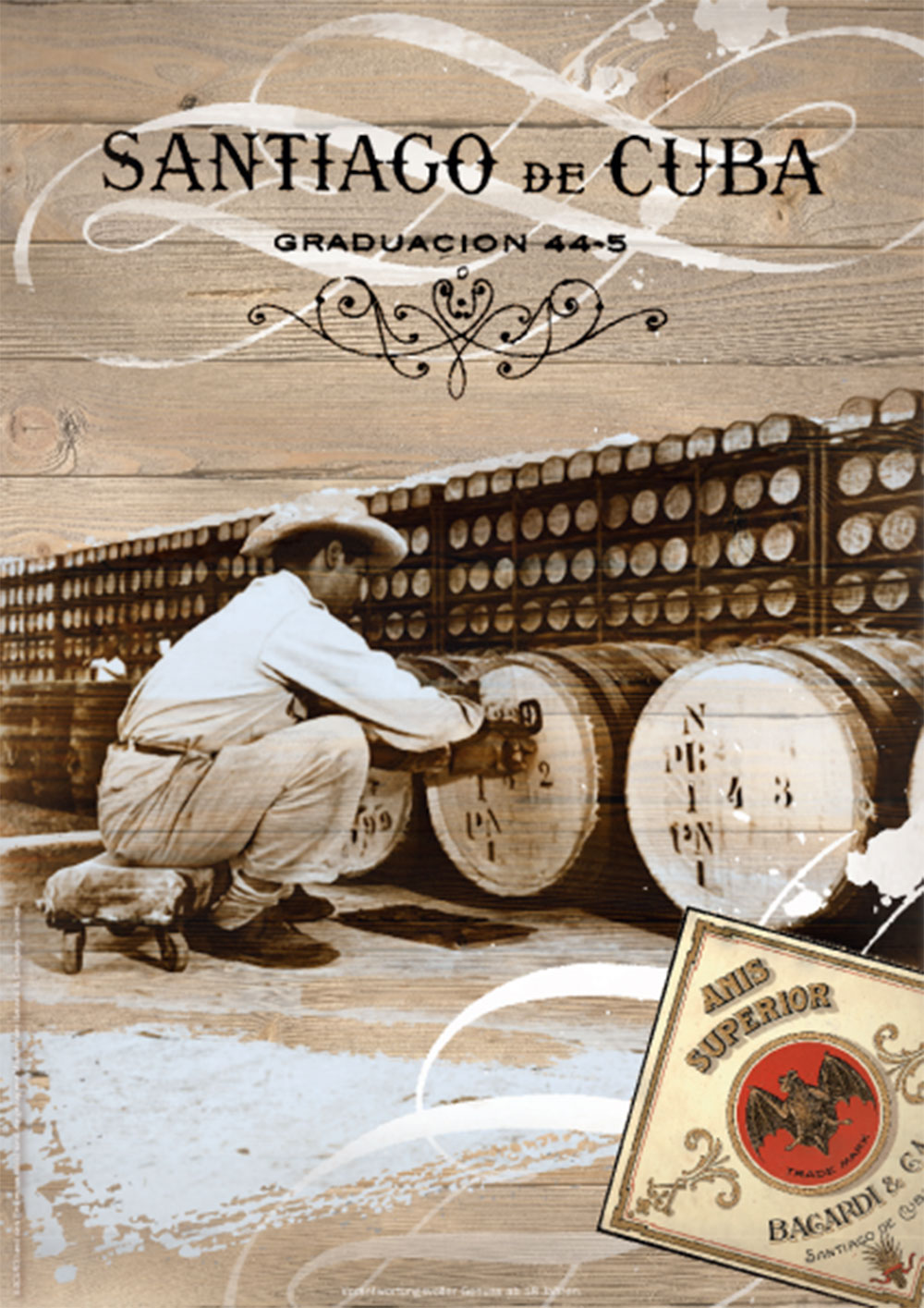 Bacardi Geschenkset - Bacardi Anejo Cuatro 4 Jahre Rum 0,7l 700ml (40% Vol) + 4x Coca Cola 0,2L Inkl. Pfand MEHRWEG- [Enthält Sulfite]