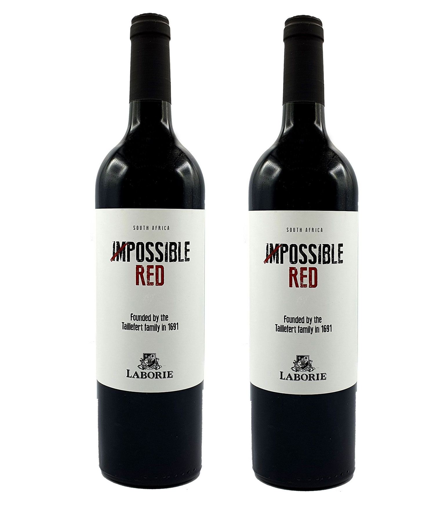 Laborie Rotwein 2er Set Impossible Red South Africa 2x 0,75L (14% Vol)-Jahrgang variierend