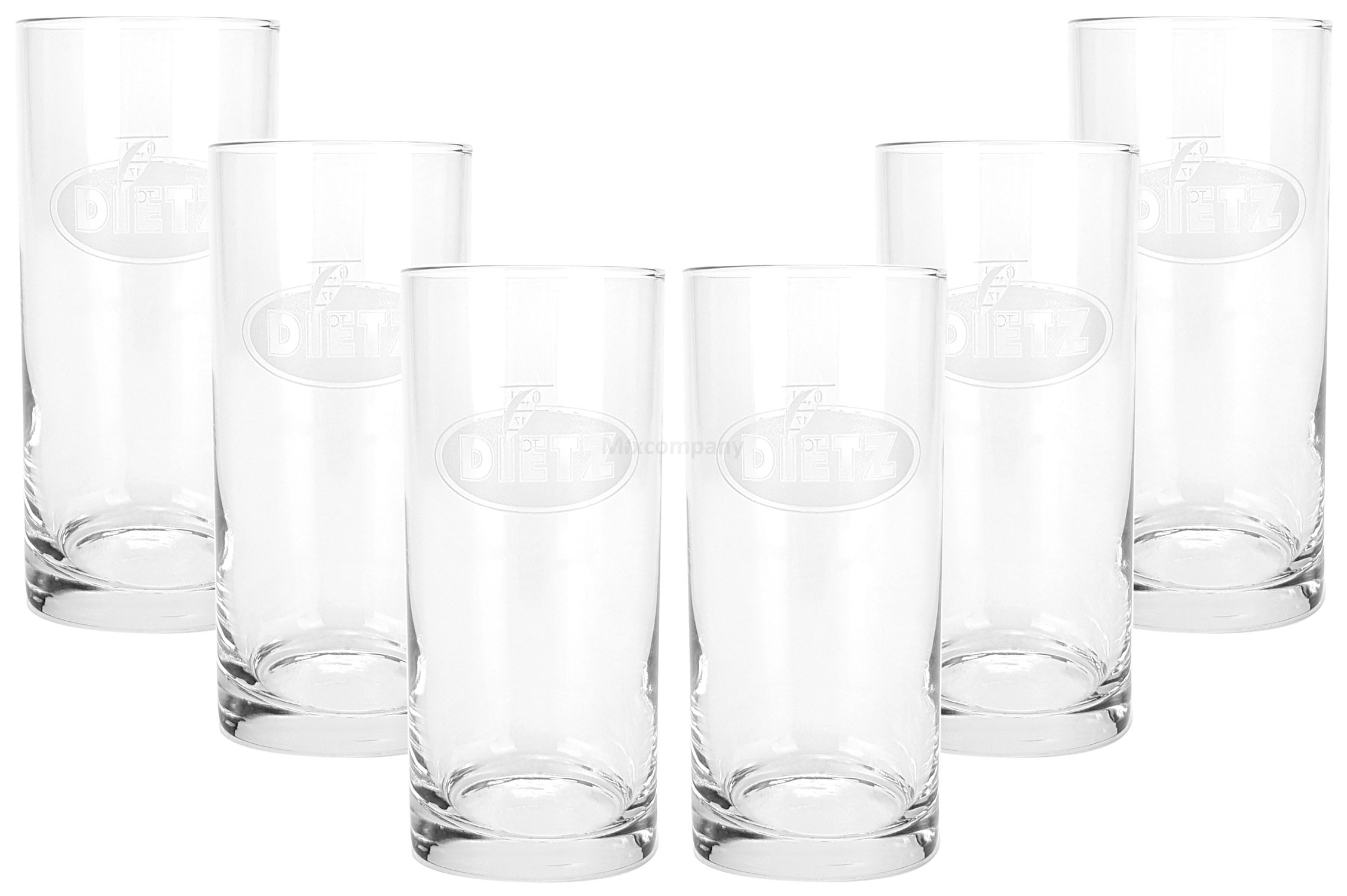 Dietz Saftglas Cocktail Longdrink Glas Gläser Set - 6x Longdrinkgläser 0,2l