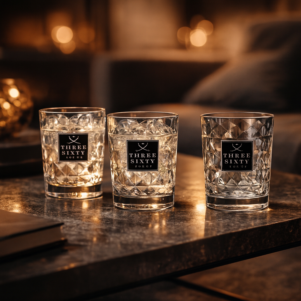 Three Sixty Tumbler Gläser Set – 6x Trinkgläser 0,2 l | Zeitloses Design für Bar & Alltag