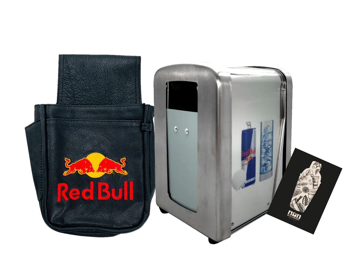 Red Bull Set Kellnertasche Tasche Plus Red Bull Servietten Halter