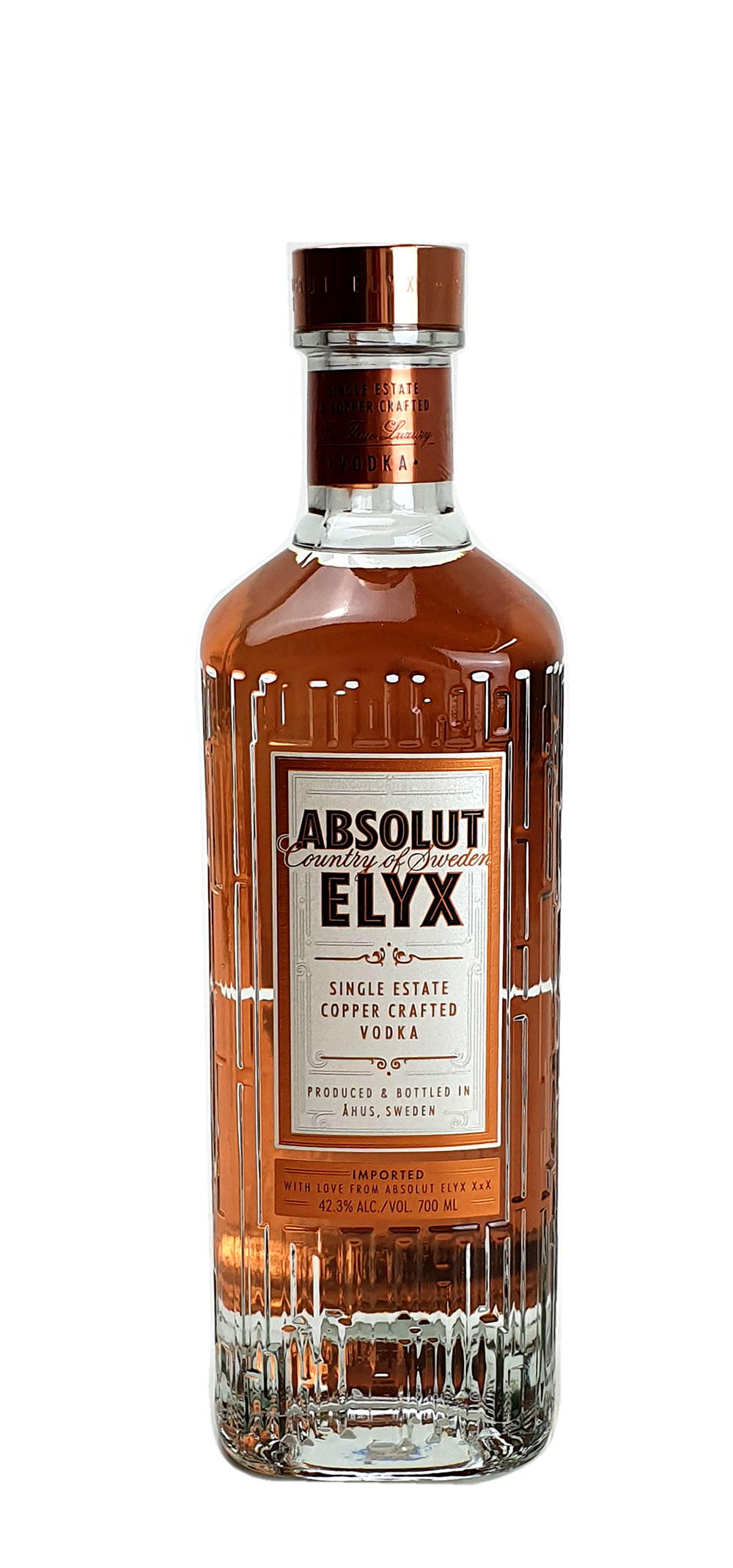 Absolut Elyx Single Estate Copper Crafted Vodka 0,7L (42,3%Vol) [Enthält Sulfite]