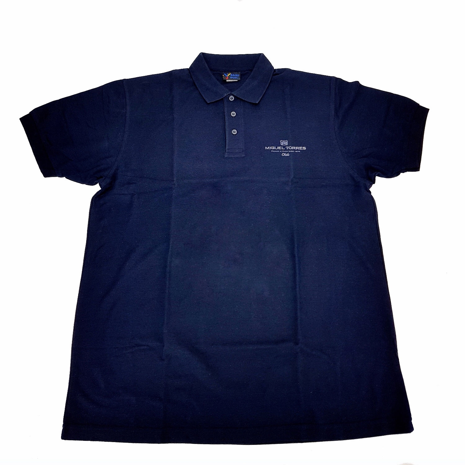 Miguel Torres Chile Polohemd Poloshirt T-Shirt dunkel blau - Größe XL (65 Poly. / 35 Algodon)