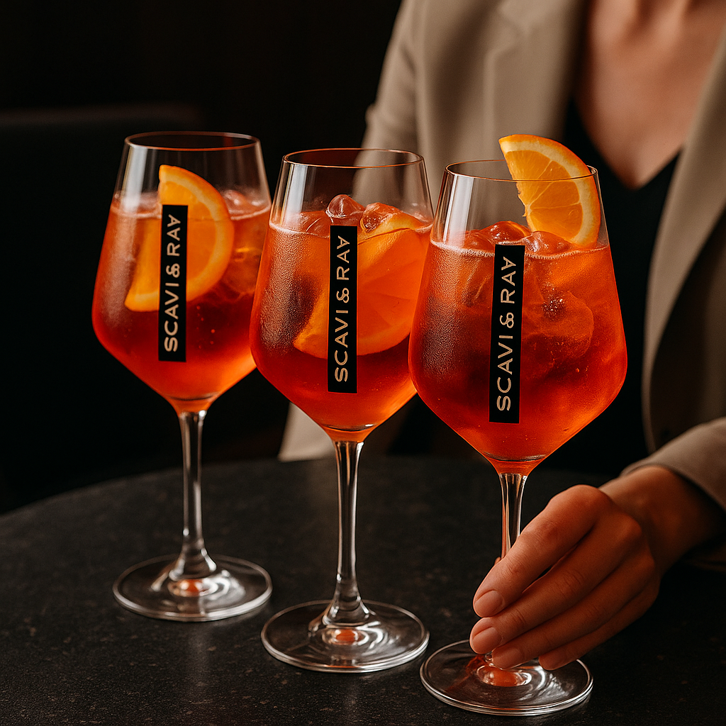 Scavi & Ray Weingläser – 6er Set Transparent | Elegante Premium-Gläser für Prosecco, Champagner, Wein & Aperitivi mit 0,2L Eichung 