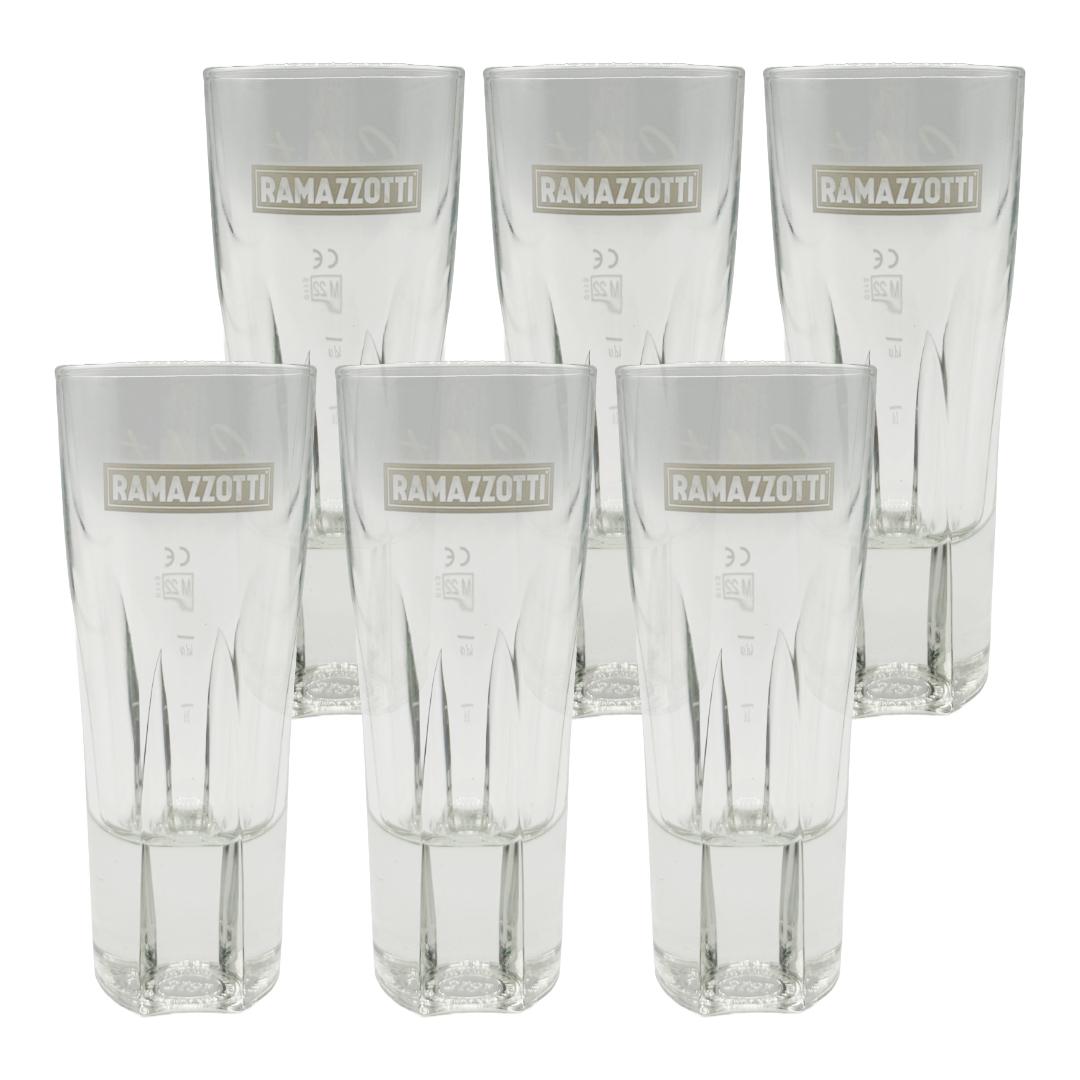 Ramazzotti Salute 6er-Set Longdrinkglas - 4cl & 2cl geeicht 