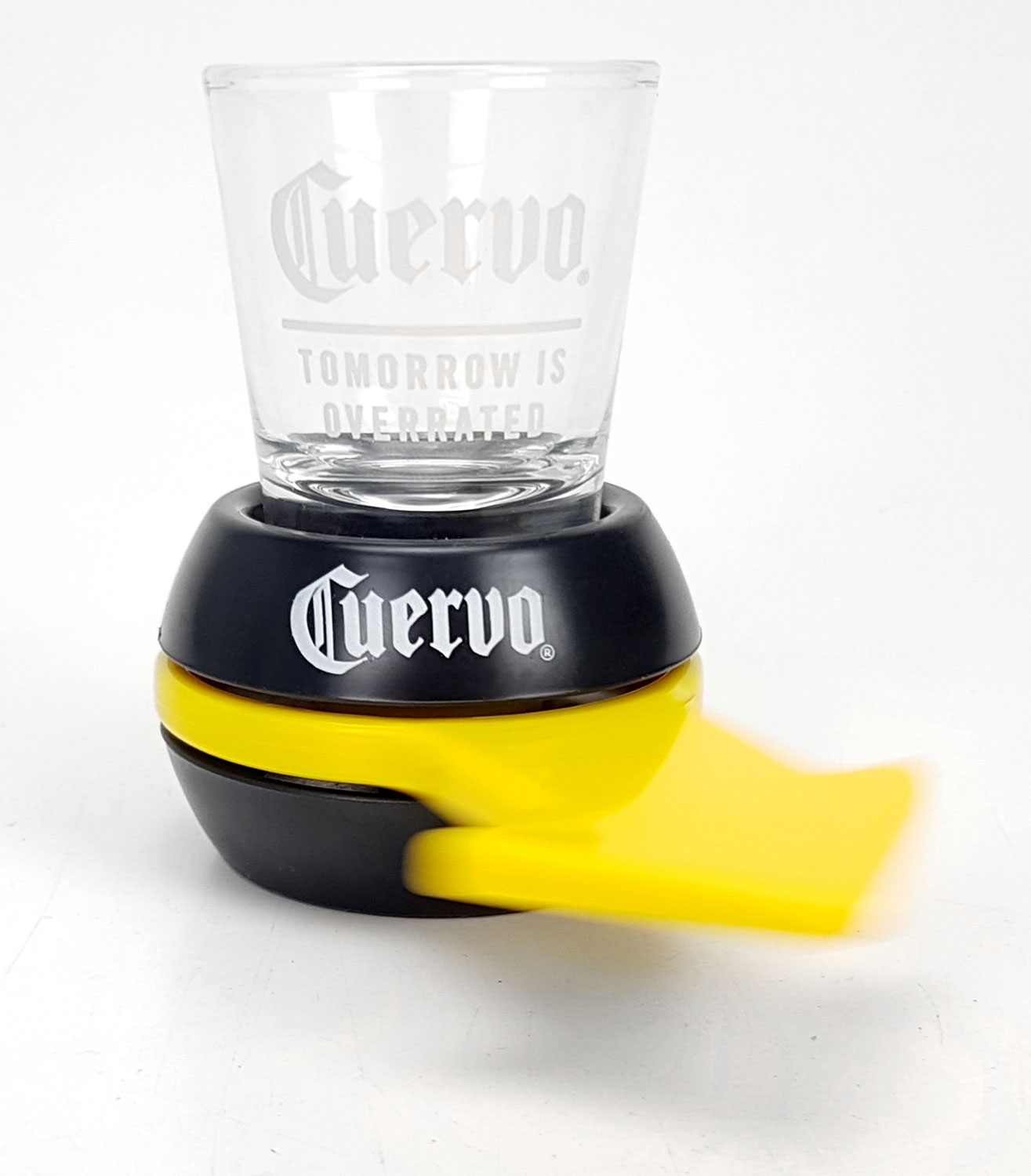 Jose Cuervo Trinkspiel Partyspiel -Spin the Shot- Flaschendrehen mit Shotglas