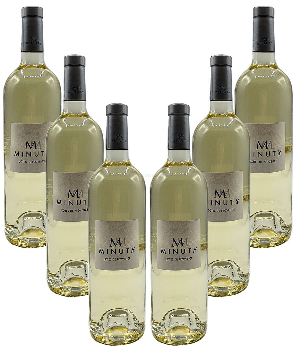 Weißwein Set - 6x M Minuty Côtes de Provence Blanc 750ml (13% Vol)- [Enthält Sulfite]
