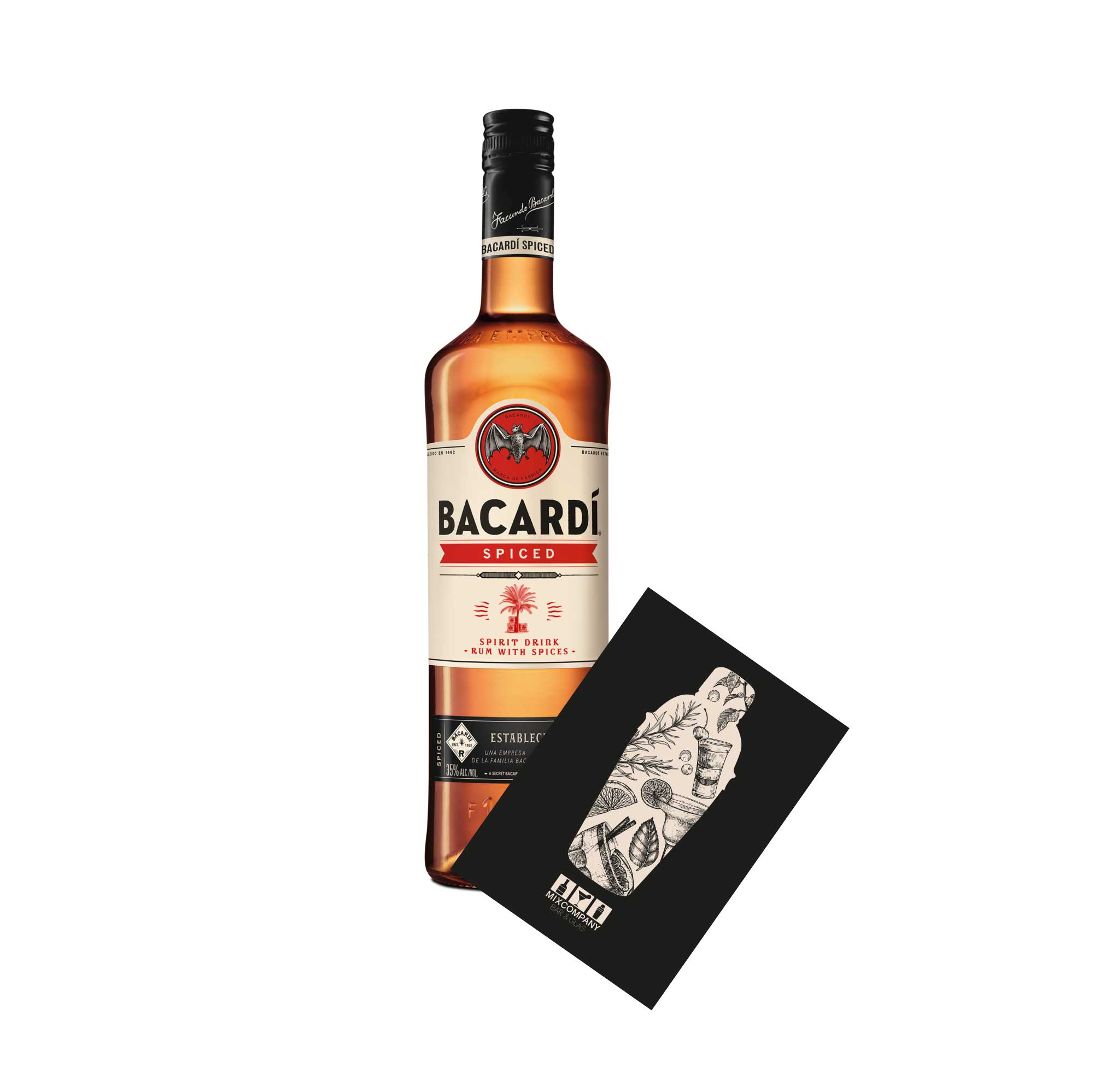 Bacardi Spiced Rum 0,7L (35% Vol) Spirit Drink Rum with Spices- [Enthält Sulfite]