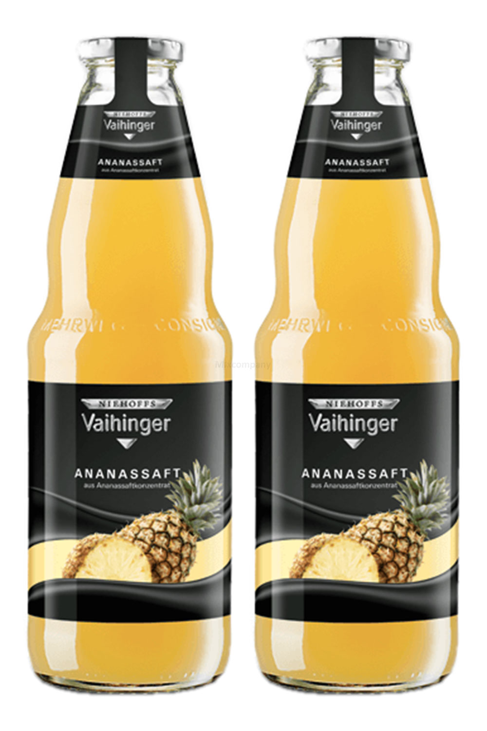 Niehoffs Vaihinger Ananassaft 1L TWO - 2er Set inkl. Pfand MEHRWEG