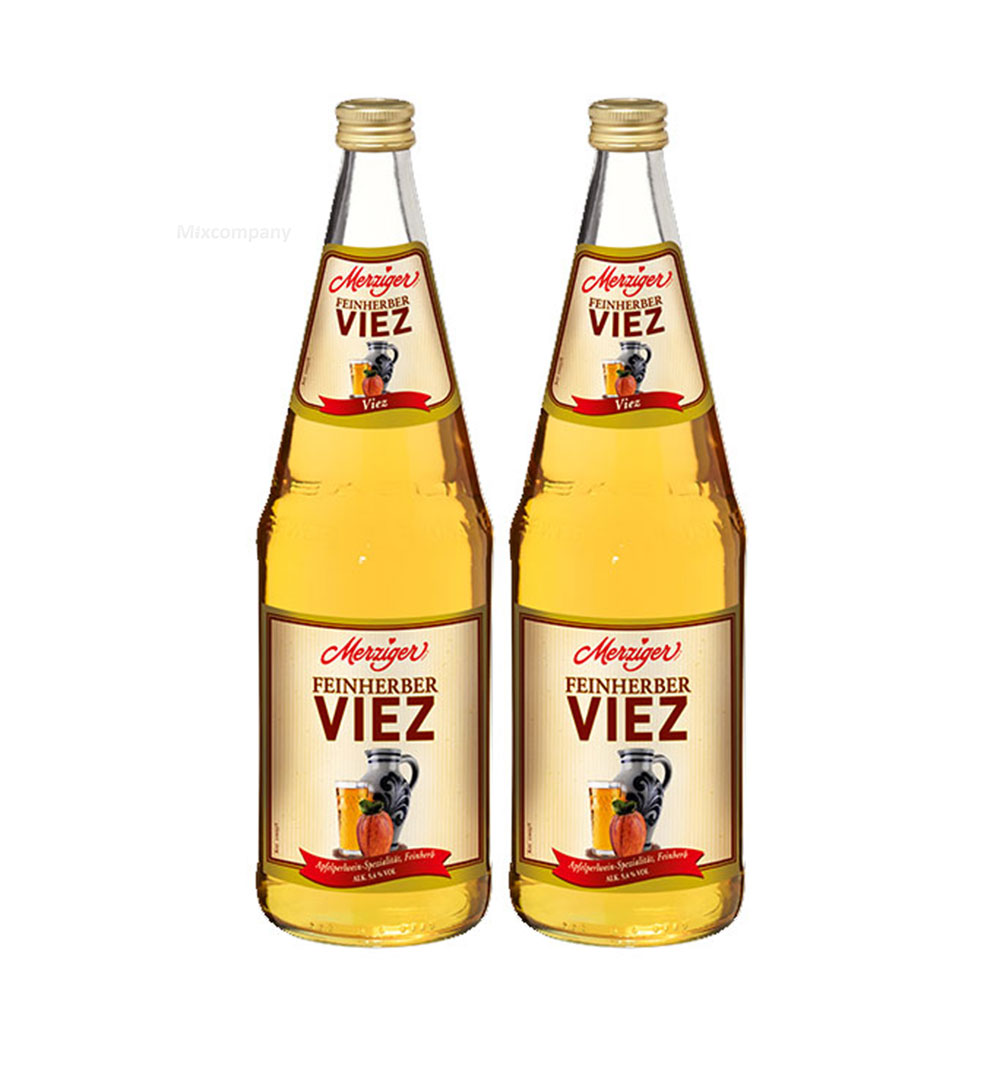 Merziger Feinherber 2x Viez Apfelwein 2x 1l (5,4% Vol) inkl. Pfand MEHRWEG- [Enthält Sulfite]