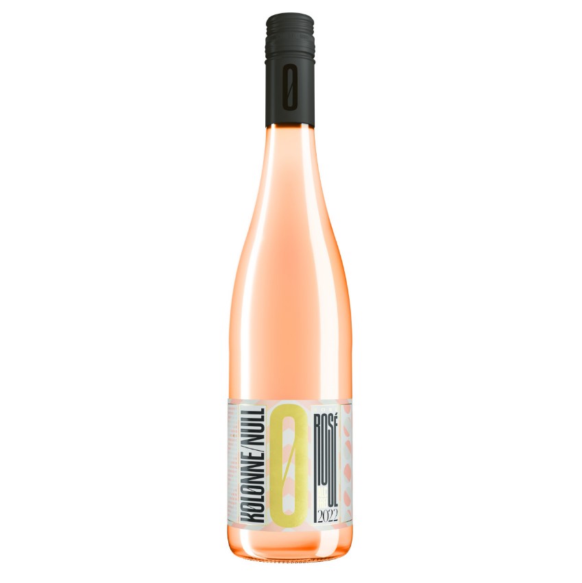 Rosé Wein alkoholfrei (1 x 0,75 L) KOLONNE NULL |  Rosé aus der Provence trocken & ohne Alkohol| Vegan & kalorienarm