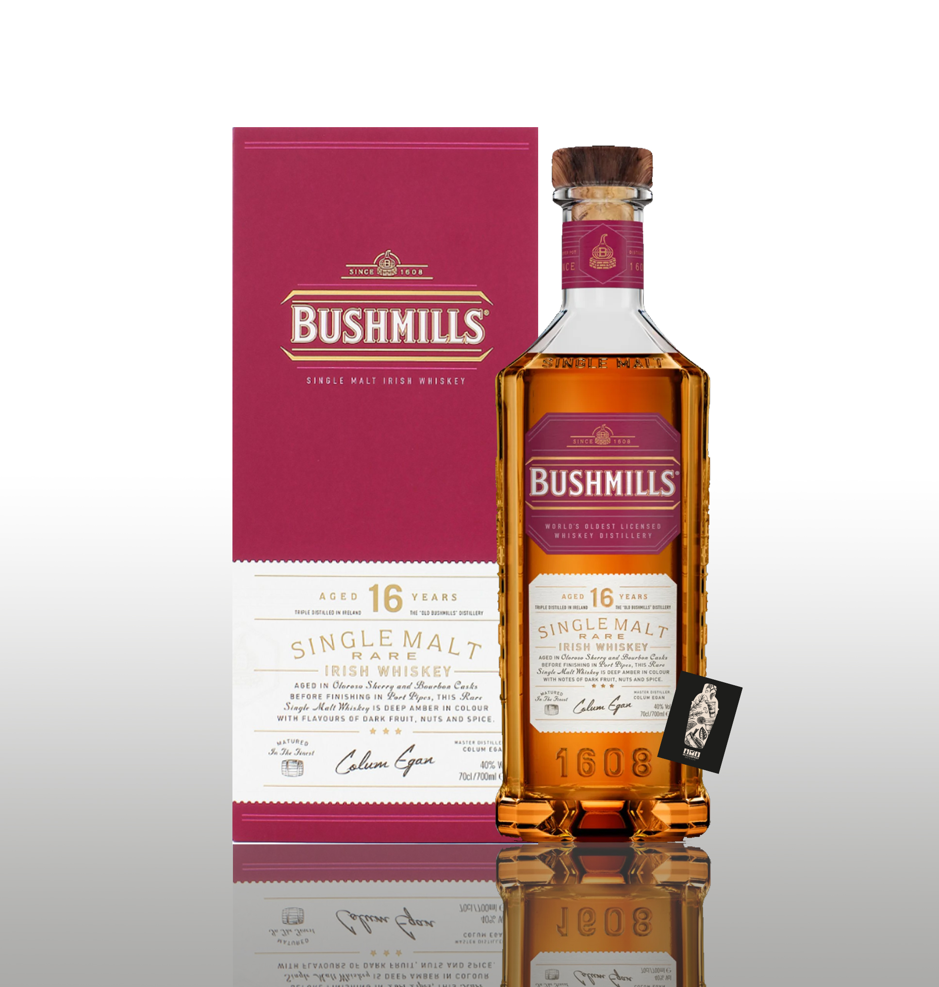 Bushmills 16 Jahre 0,7l (40% vol.) Single Malt Whiskey Rare inkl. Geschenkbox (s.Bild)- [Enthält Sulfite]