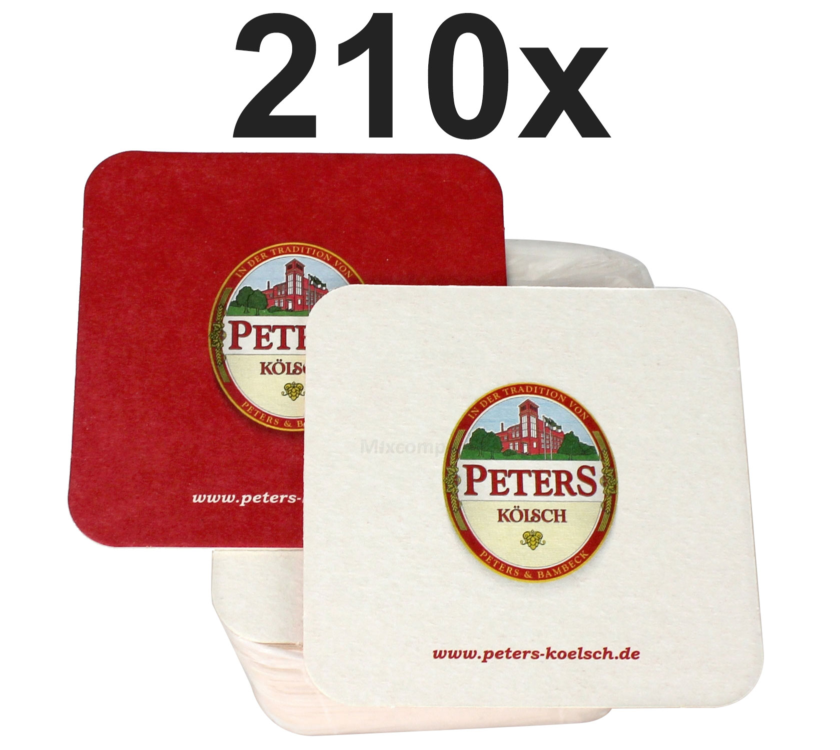 Peters Kölsch Bierdeckel Untersetzer Aktion - 210 Stück (3x 70er Packung)