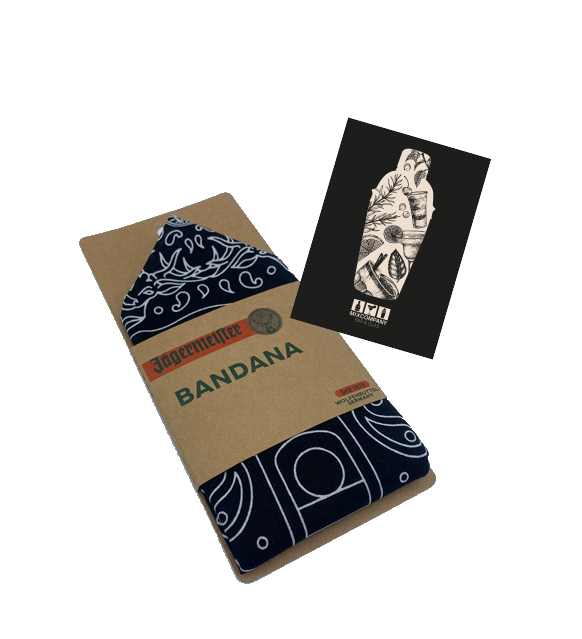 Jägermeister 2x Bandana Halstuch ca. 51x51cm