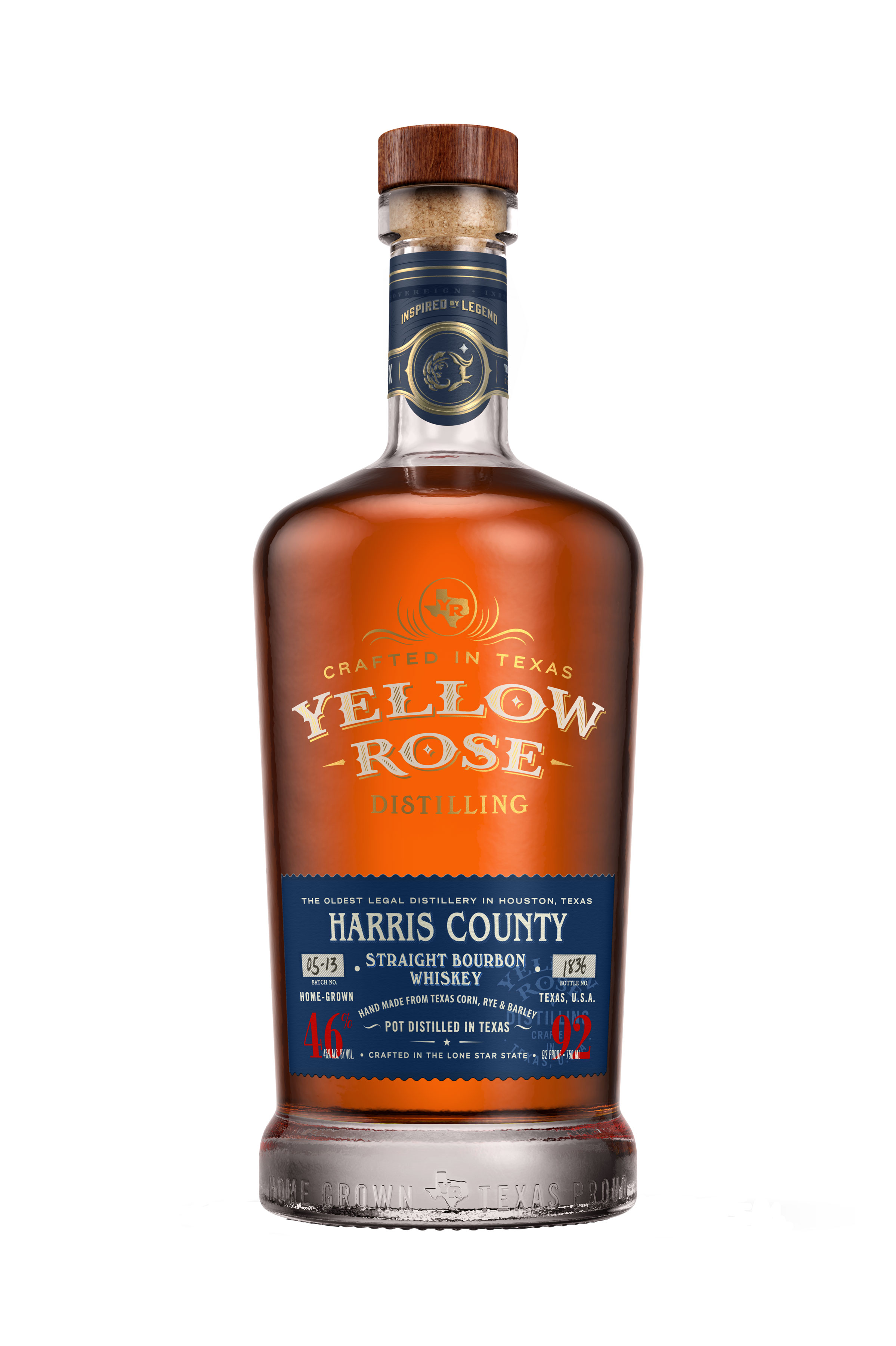 Yellow Rose Harris County Straight Bourbon Whisky 0,7L (46% Vol) - [Enthält Sulfite]