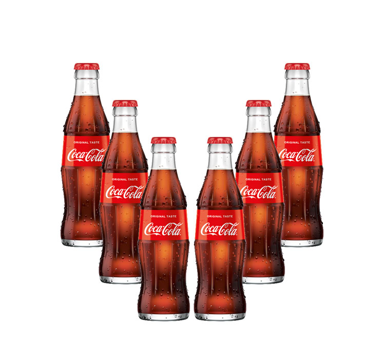 Coca Cola 6er Set Cola 6x 0,33L inkl. Pfand MEHRWEG