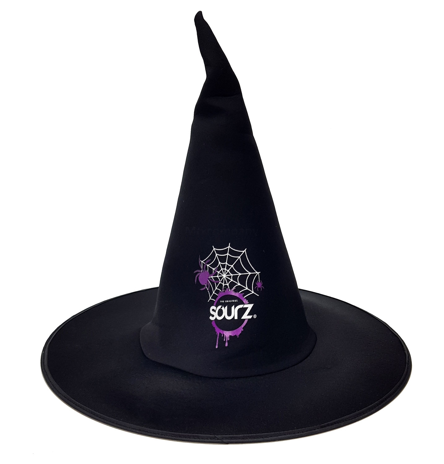 Sourz schwarzer Hexenhut für Karneval und Halloween