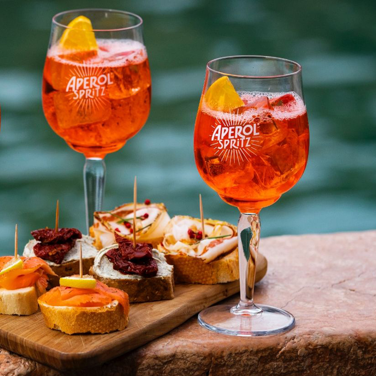 Aperol Spritz Set mit Gläsern für die Zubereitung
