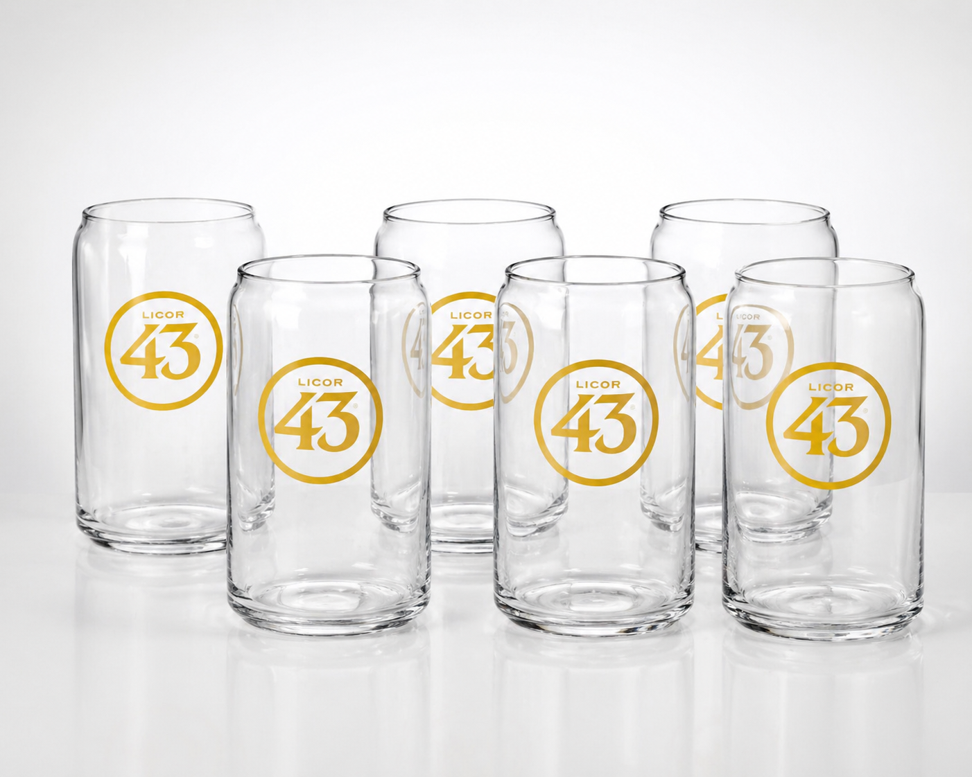 Licor 43 6er Set Longdrink Glas Gläser Set - 6x Cocktail Glas mit Lo