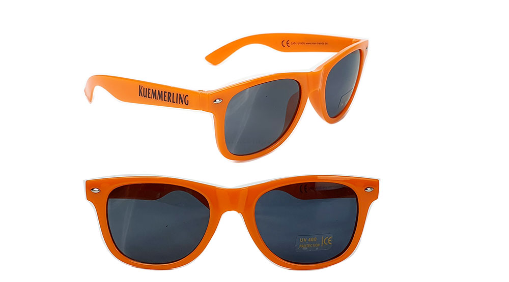 Kümmerling Sonnenbrille - Sonnenbrille / Nerd Brille / Partybrille mit UV SCHUTZ - Orange