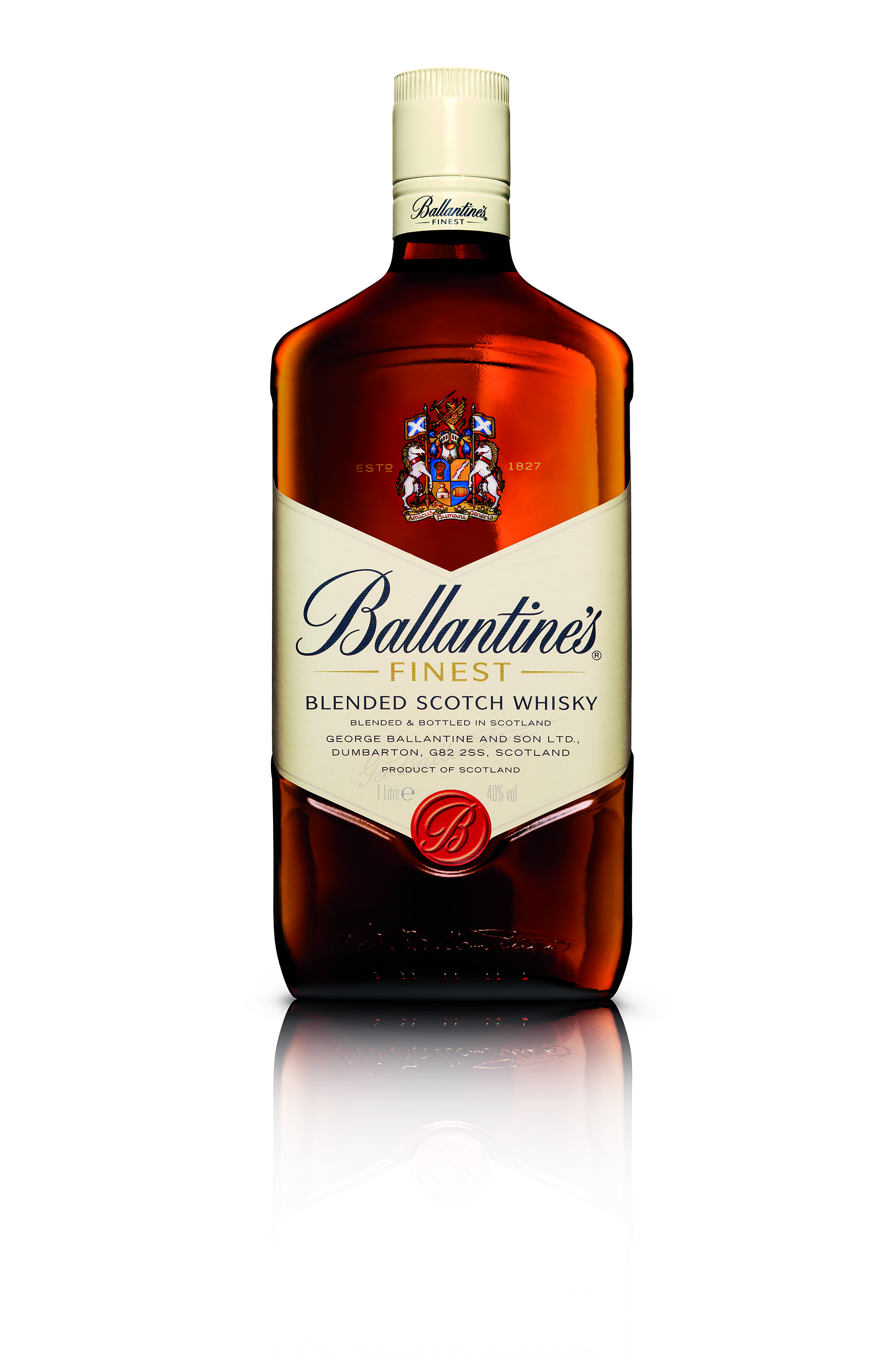 Ballantines Finest Scotch Blended Whisky 1L (40% Vol)- [Enthält Sulfite]