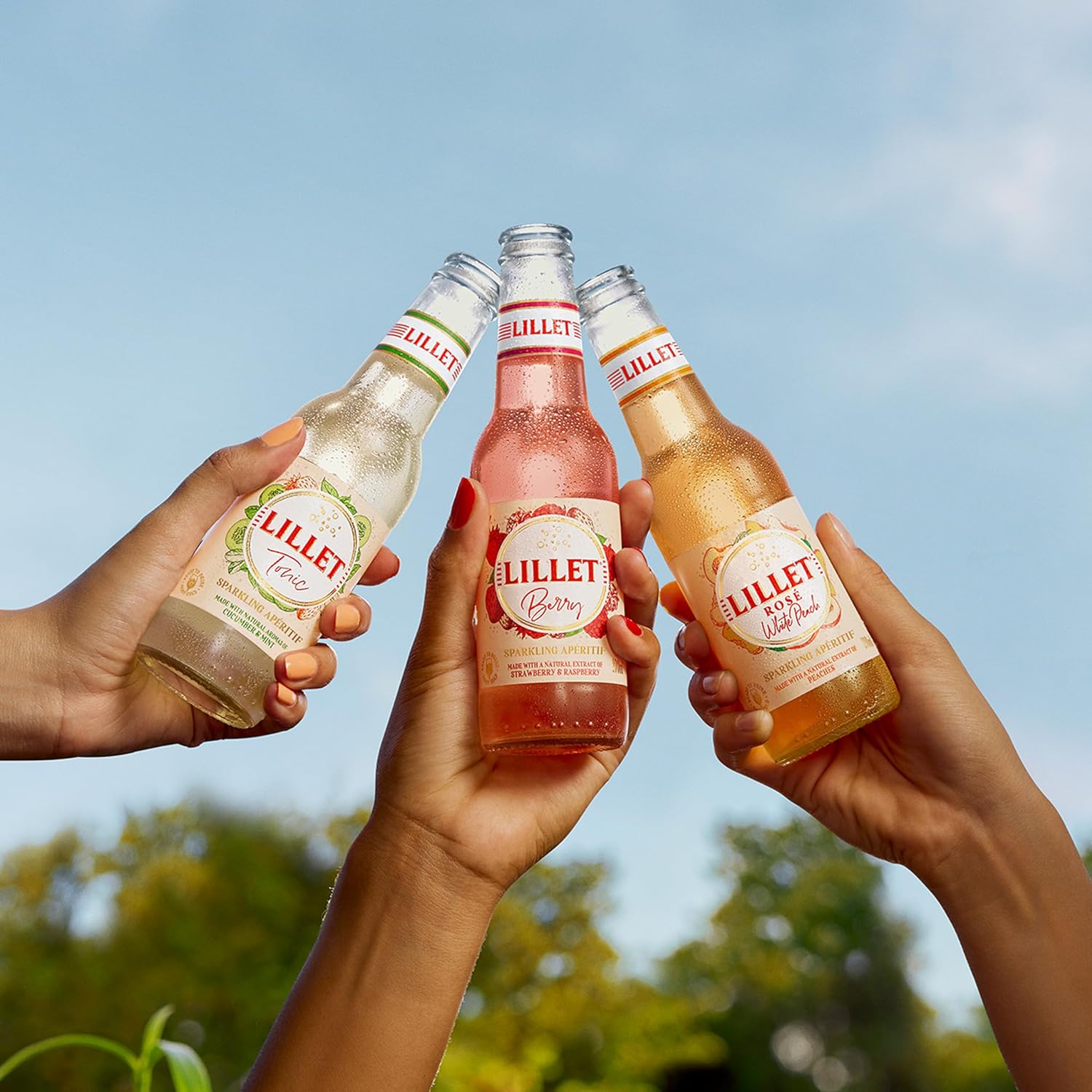 Lillet ready to drink Mischgetränk 18er Set mit Rose White Peach,Berry,Tonic - 18x 200ml (je 10,3% vol) - [Enthält Sulfite]
