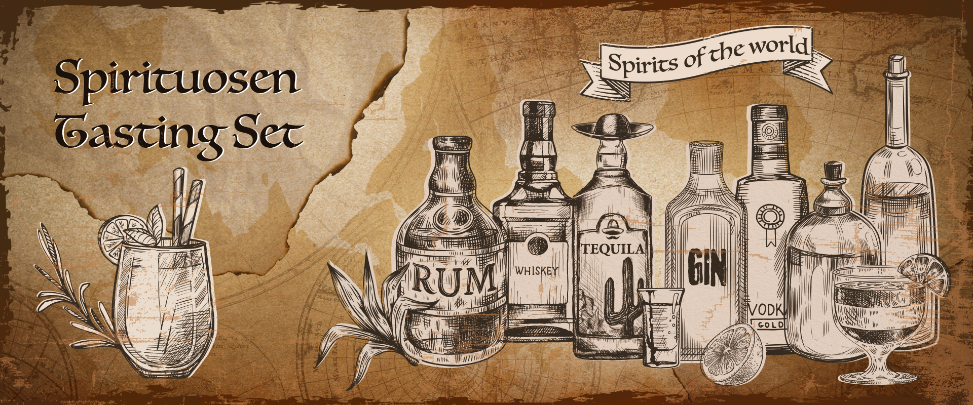 Spirituosen Adventskalender Tastingset / Probierset  - 24x verschiedene originale Mini Spirituosen im Kalender Probierset - Belvedere, Jack Daniels, Bombay und viele mehr 