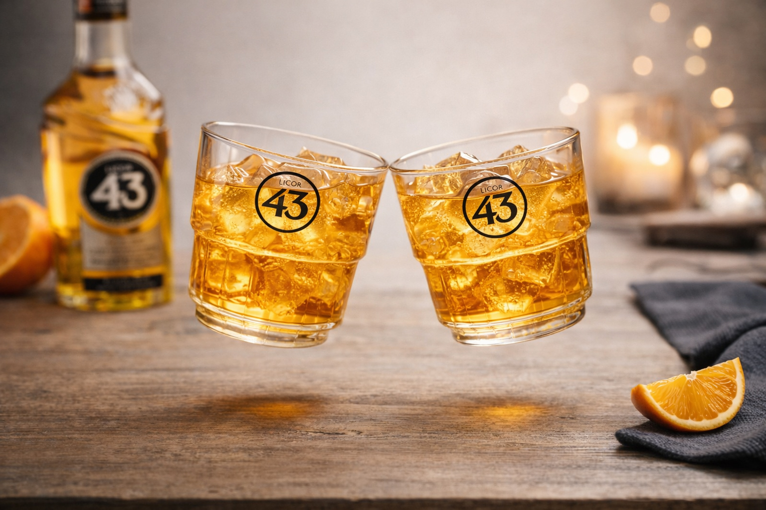 Licor 43 Gläser 6er-Set – 6x Original Tumbler mit schwarzem Logo – Hochwertige Likör- & Shotgläser aus Glas