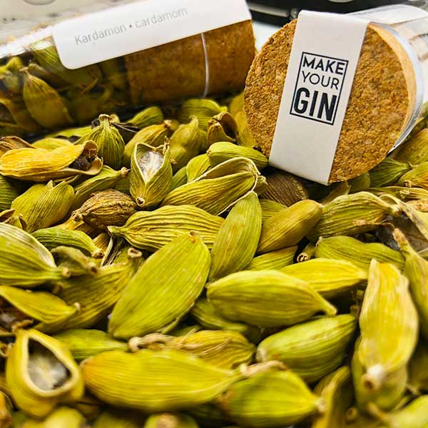 Make Your Gin Geschenkset in Holzbox - Gin zum Selbermachen - 12 Botanicals + Bar Trichter + Anleitung mit Rezept