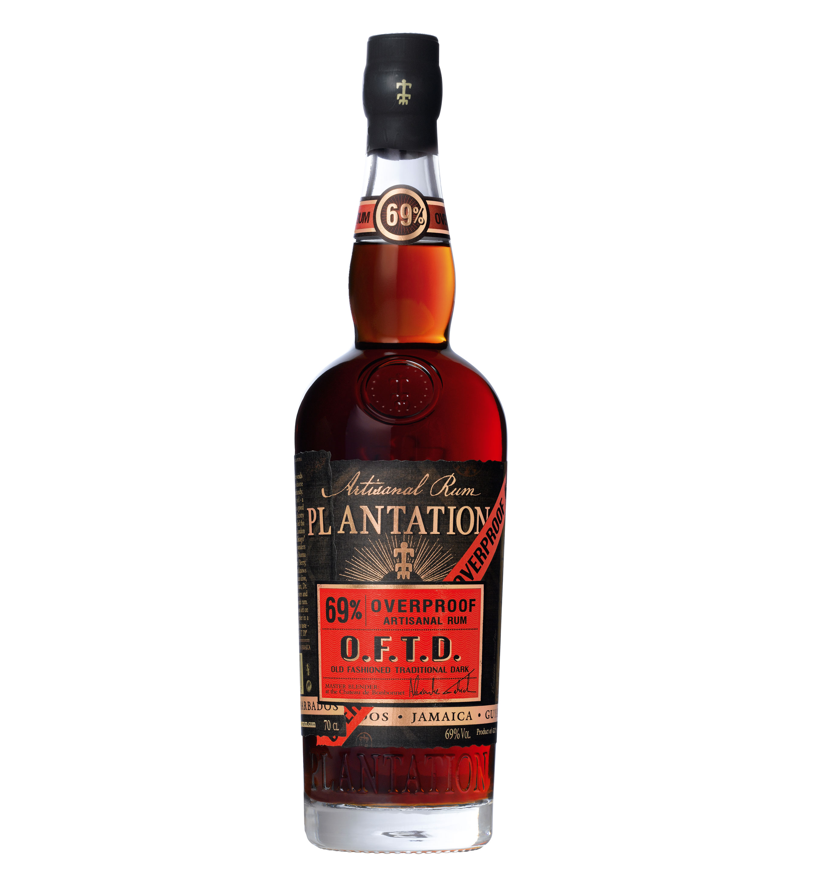 Plantation Rum OFTD Overproof 0,7L (69% Vol) Barbados Guyana Jamaica- [Enthält Sulfite]
