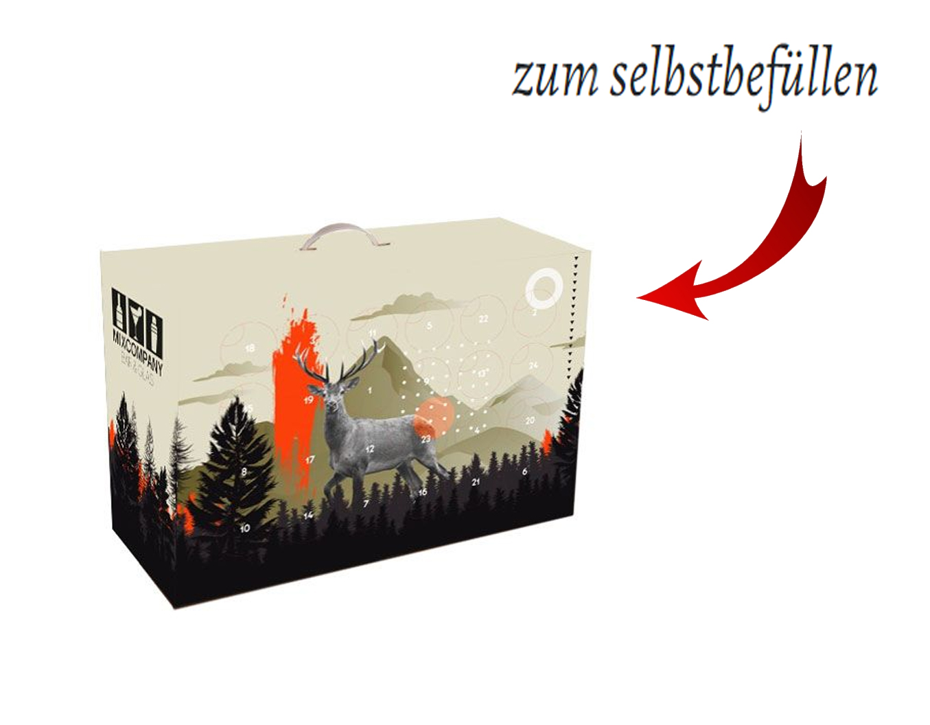 Jäger Adventskalender zum Befüllen -ohne Inhalt-