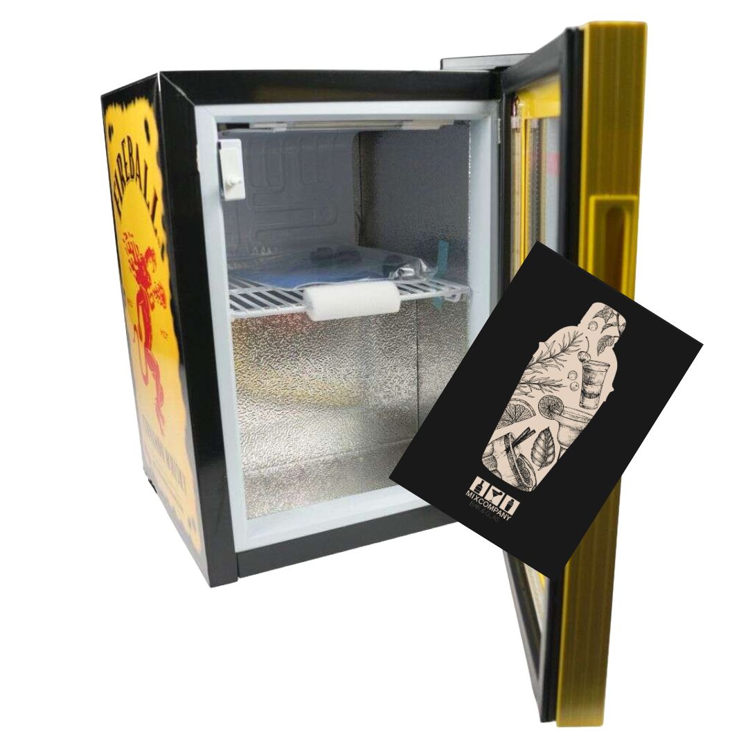 Fireball Whisky Mini-Kühlschrank – Stylischer Gastro-Kühlschrank im Fireball Design
