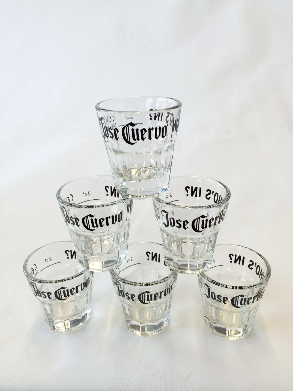 6 Jose Cuervo Tequila glas Shotgläser 2 cl Gläser