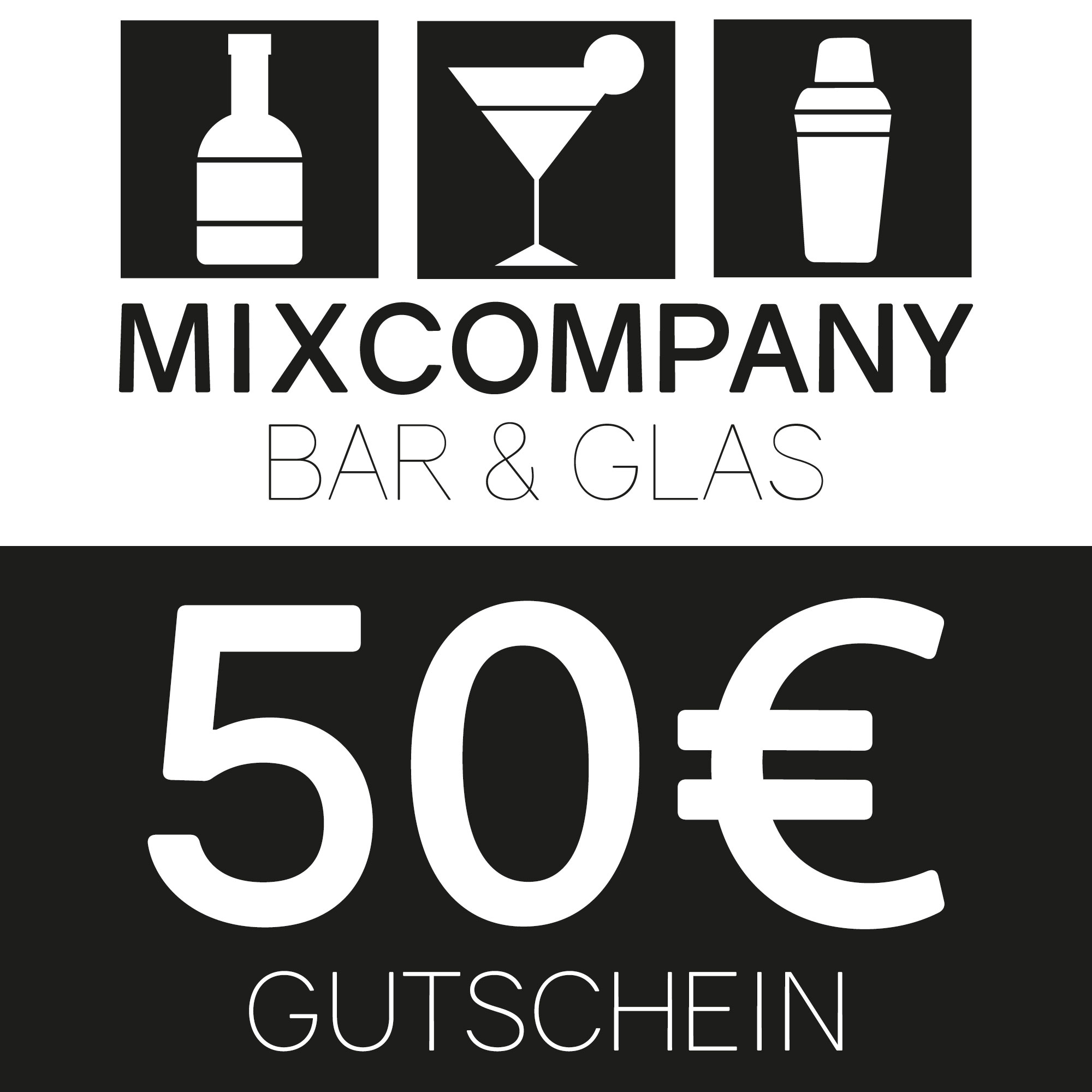 Mixcompany Geschenkgutschein Gutschein 50-