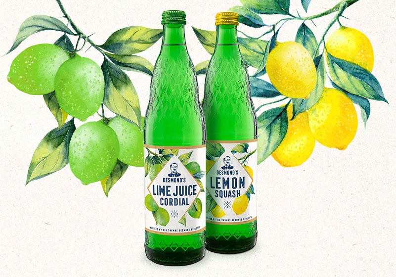 Desmonds 2er Set Lime Juice Cordial 2x 0,75L Limette Lime Limettensaft