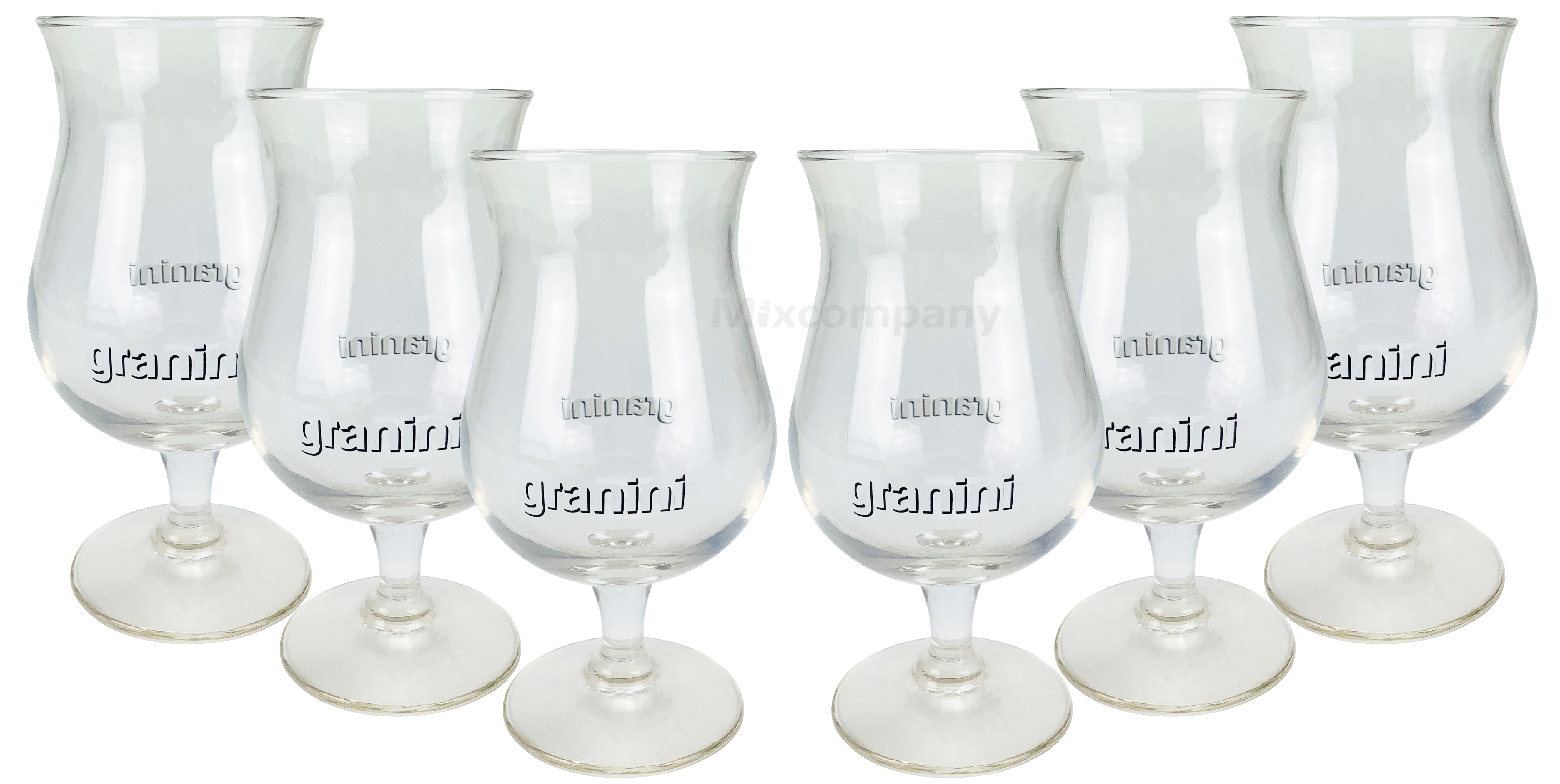 6 x Granini Glas Gläser Cocktailglas Saftglas - 0,3l geeicht Cocktail Gastro Bar inkl. PFAND