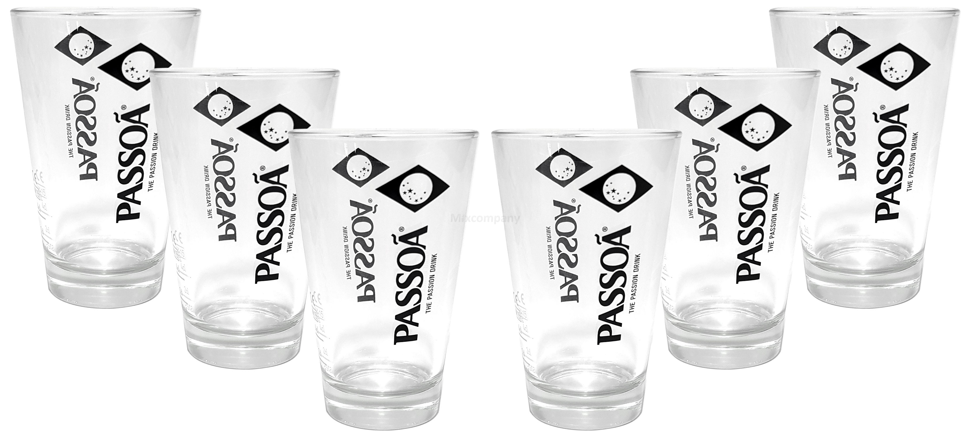 Passoa Glas Gläserset - 6x Gläser Longdrink