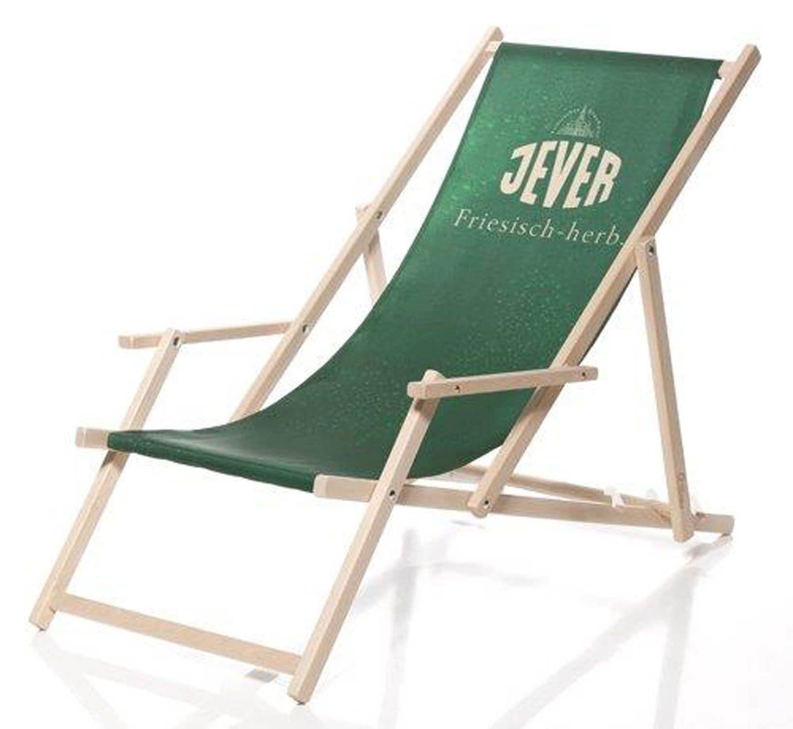 Jever Liegestuhl Stuhl aus Holz Gartenliege Klappstuhl grün