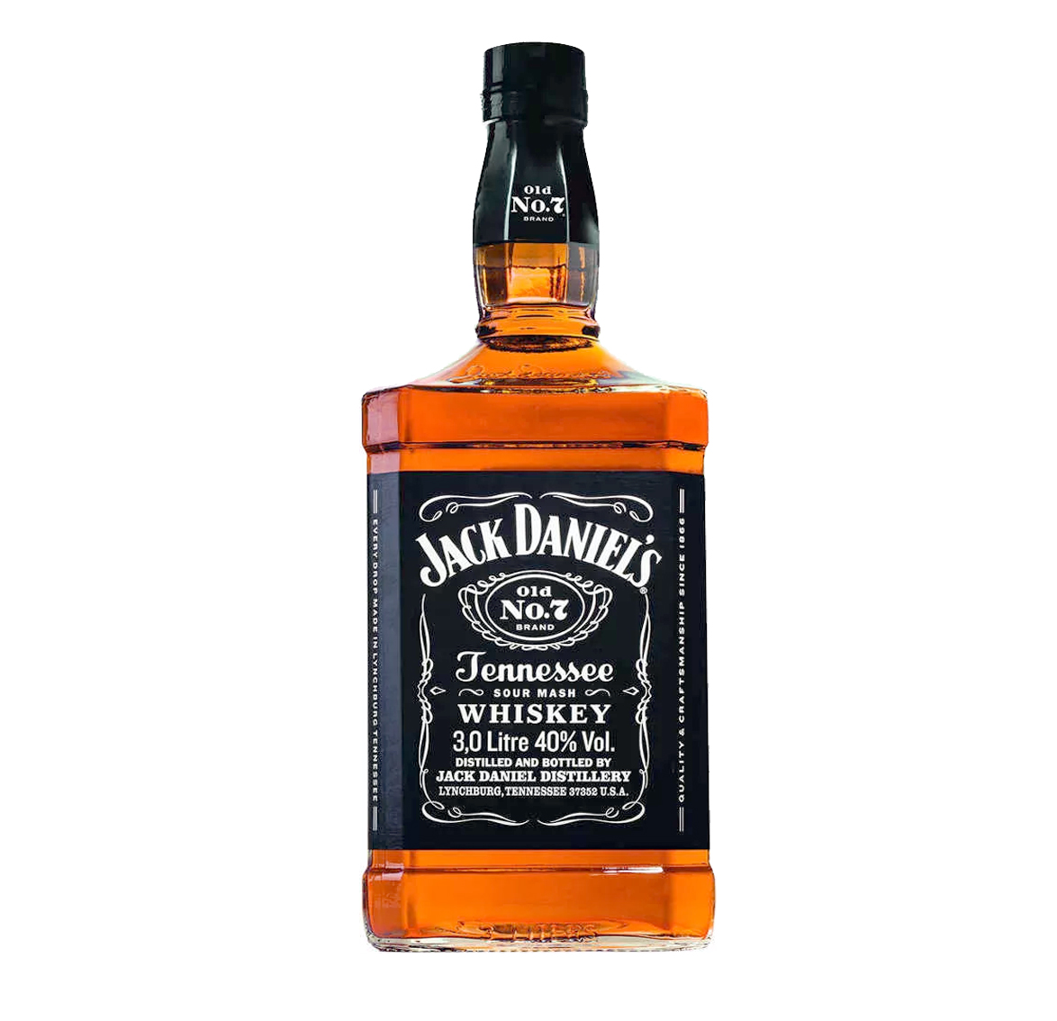 Jack Daniels Magnum Old No. 7 Tennessee Whiskey 3,0L (40% Vol) 3000ml Flasche- [Enthält Sulfite]