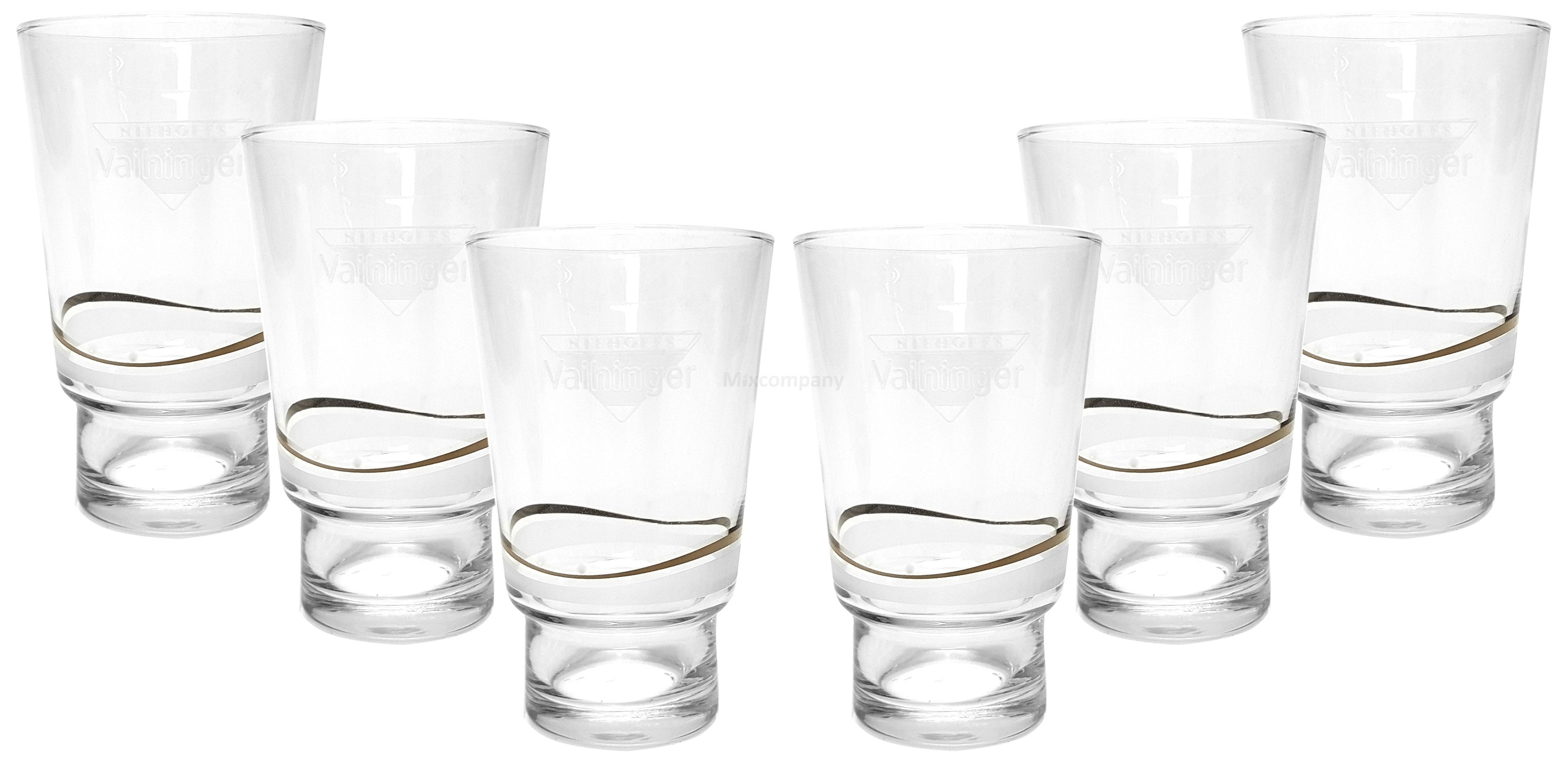 Vaihinger Saft Niehoff Longdrinkglas Glas Gläser - 6x Gläser 0,2 l