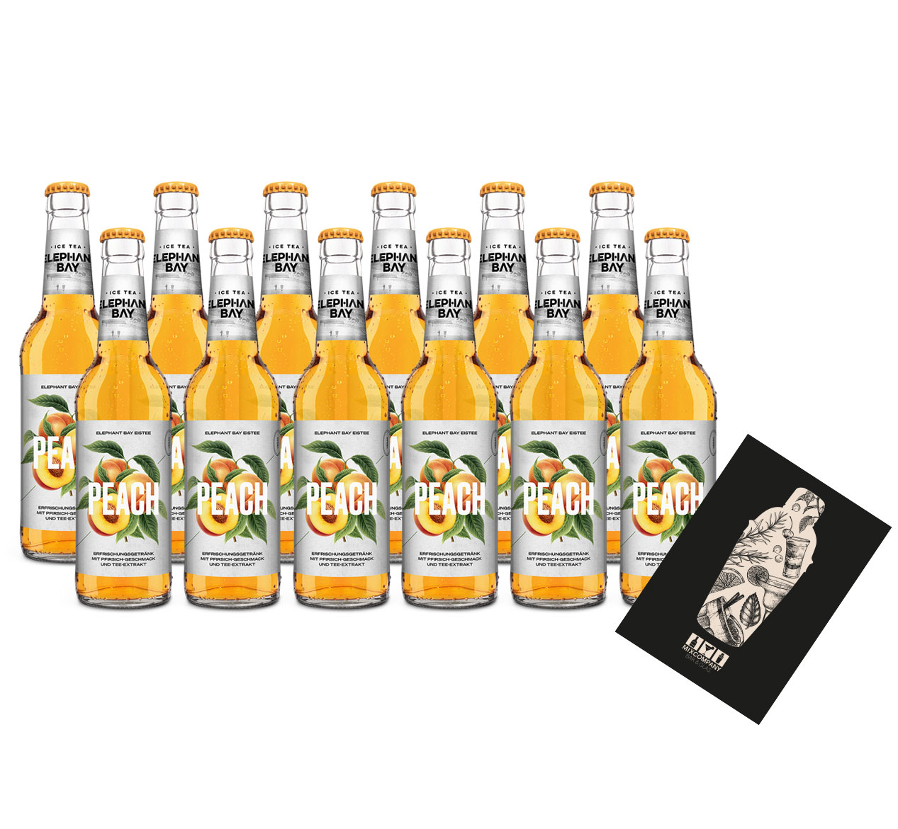 Elephant Bay ICE TEA Eistee Peach Set - 12x Elephant Bay Peach je 330ml inkl. Pfand - MEHRWEG