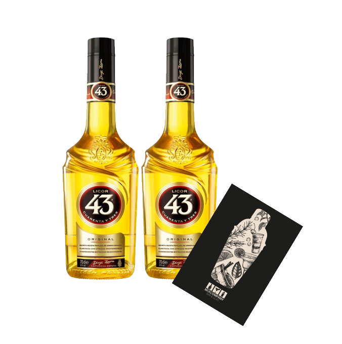 Licor 43 2er Set Cuarenta y Tres Likör 2x 0,7l (31% Vol) Liquor 43er- [Enthält Sulfite]